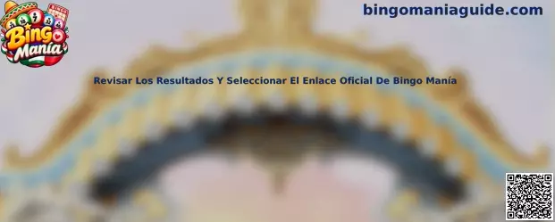Referencia visual de la guía para revisar resultados y seleccionar el enlace oficial de Bingo Manía