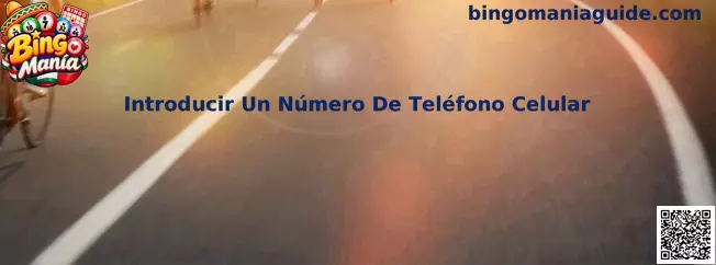 Guía de Bingo Manía para introducir un número de teléfono celular y completar la verificación de una cuenta