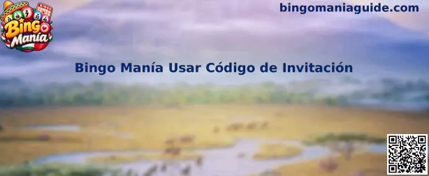 Guía visual para usar código de invitación de Bingo Manía